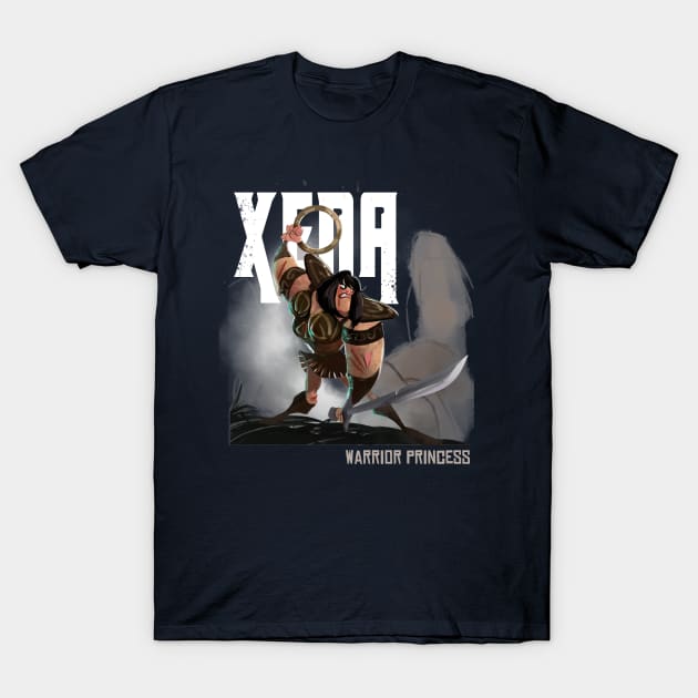 Xena Warrior Princess T-Shirt by andybarry